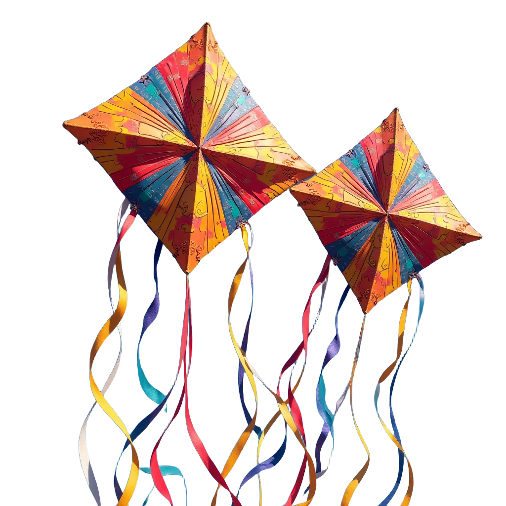 Colorful Kites in Flight